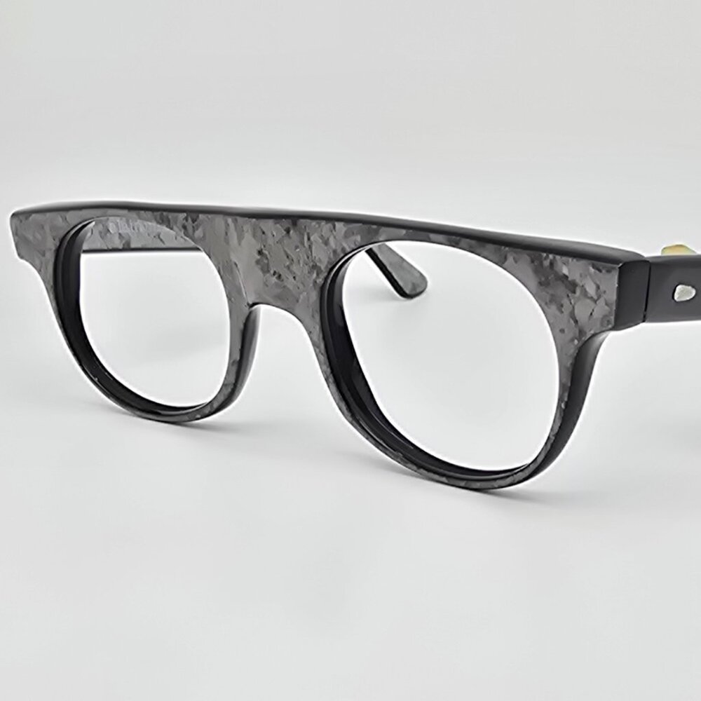 Alain Mikli Paris A.M. 86 0127-537 Grey Marble on Black Eyeglasses Frame France